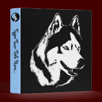 Husky Binder Sled Dog Husky Art School Supplies binders