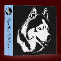 Husky Binder Sled Dog Husky Art School Supplies binders