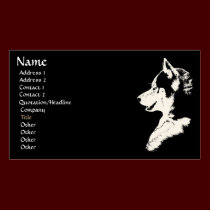 Husky Business Card Personalize Your Cards business cards
