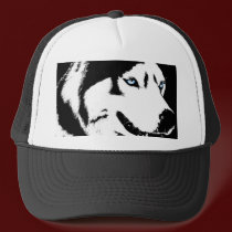 Husky Caps Sled Dog Caps Siberian Husky Hats Gift hats