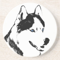 Husky Coaster Husky Malamute Sled Dog Coaster coasters