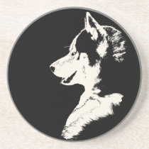 Husky Coaster Husky Malamute Wolf Dog Coaster coasters