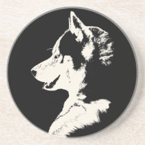 Husky Coaster Husky Malamute Wolf Dog Coaster coasters