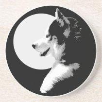 Husky Coaster Husky Malamute Wolf Dog Coaster coasters