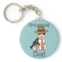 Husky Dad Key Chain