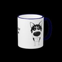 Husky Dad Mug mugs