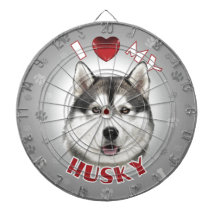 Husky Dartboard With Darts