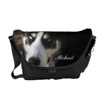 Husky Dog Messenger Bag