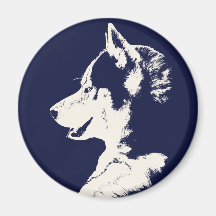 Husky Fridge Magnet Alaskan Sled Dog Magnet / Gift