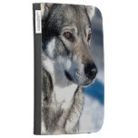 Husky in Snow Kindle Case
