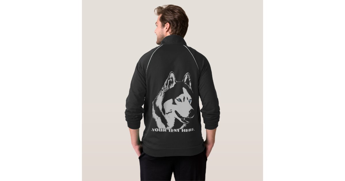 Husky Jacket Men's Sled Dog Personalized Jacket Zazzle