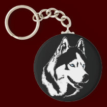 Husky Keychain Siberian Husky Malamute Dog Gifts keychains