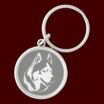 Husky Keychain Siberian Husky Malamute Dog Gifts keychains