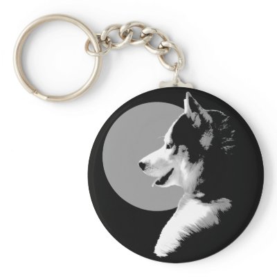 Husky Keychain Siberian Husky Malamute Dog Gifts