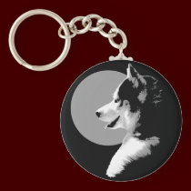 Husky Keychain Siberian Husky Malamute Dog Gifts