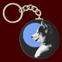 Husky Keychain Siberian Husky Malamute Dog Gifts keychains