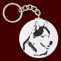 Husky Keychain Siberian Husky Malamute Dog Gifts keychains