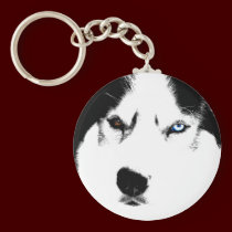 Husky Keychain Siberian Husky Malamute Gifts keychains