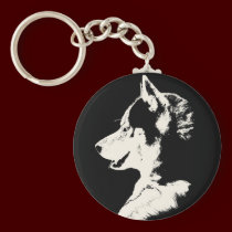Husky Keychain Siberian Husky Malamute Gifts keychains