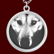 Husky Necklace  Husky Wolf Art Jewelry Gifts necklaces