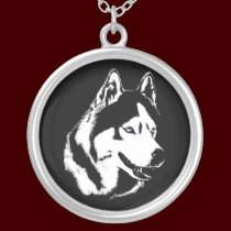 Husky Necklace Malamute / Husky Art Gifts necklaces