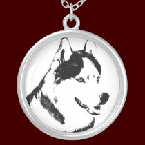 Husky Necklace Malamute / Husky Art Jewelry Gifts necklaces