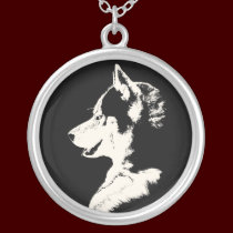 Husky Necklace Malamute / Husky Art Jewelry Gifts necklaces