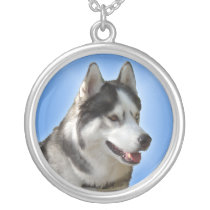 Husky Necklace Malamute / Husky Art Jewelry Gifts