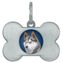 Husky pet tag pet tags
