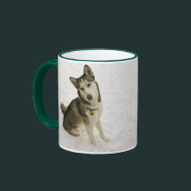 Husky Pose mugs