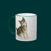 Husky Pose mugs