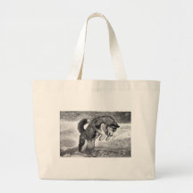 Husky Puppy Canvas Bag