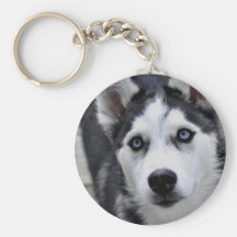 Husky Puppy Keychain