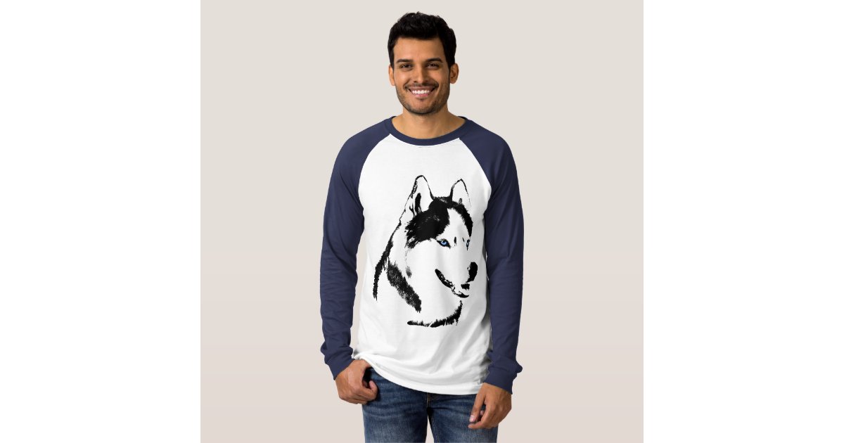 Husky Shirt Baseball Jersey Cool Husky Dog Shirt Zazzle