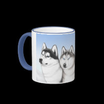Husky Sled Dogs Coffee Mug
