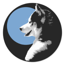 Husky Stickers Siberian Husky Malamute Stickers