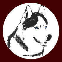 Husky Stickers Siberian Husky Malamute Stickers stickers