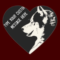 Husky Stickers Siberian Husky Malamute Stickers stickers