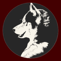 Husky Stickers Siberian Husky Malamute Stickers stickers