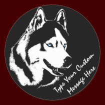 Husky Stickers Siberian Husky Malamute Stickers stickers