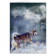Husky-Winter Spirit ArtCard card