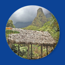 Hut in Iao Valley State Park, Maui, Hawaii magnets