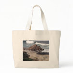 Hut On the Beach Canvas Bags