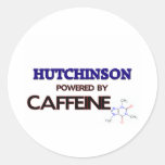 Hutchinson powered by caffeine round sticker