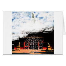 hutomani and the Merciful Goddess 菩 薩 with Oyama 祇 Cards