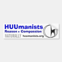 HUUmanists Bumper Stickers
