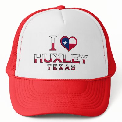 Huxley, Texas Mesh Hats by cityshirtsUSA