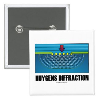 Huygens Diffraction (Wave Theory) Pinback Buttons