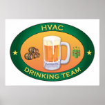 HVAC Drinking Team posters