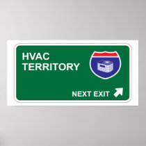 HVAC Next Exit Posters